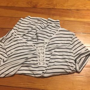 Striped strapy t shirt